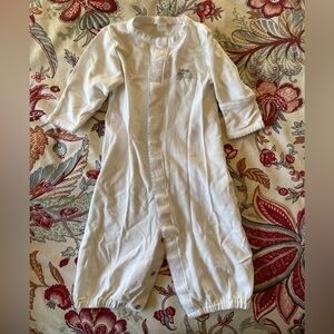 Kissy Kissy White Baby Onesie with Embroidered Sheep